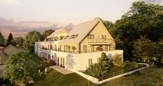 Achat / Vente programme immobilier neuf Oberhoffen-sur-Moder à 10 min de route d’Haguenau (67240) - Réf. 9458