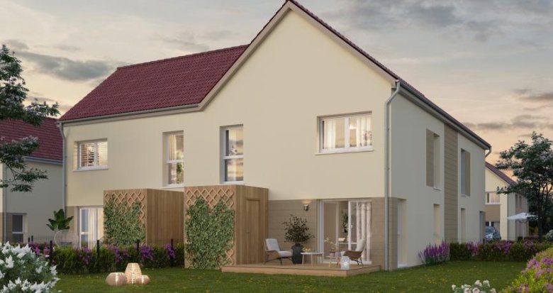 Achat / Vente programme immobilier neuf Bischwihr maisons duplex à 10 min de Colmar (68320) - Réf. 9111