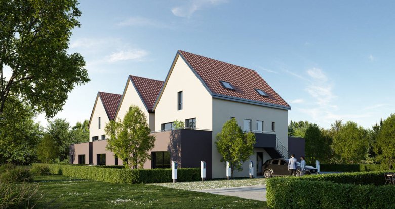 Achat / Vente programme immobilier neuf Gries à 5 min à vélo du TER direction Haguenau (67240) - Réf. 11025