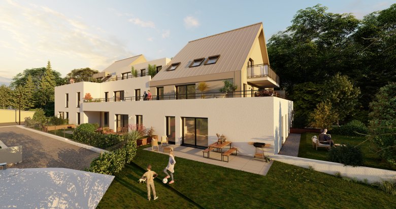 Achat / Vente programme immobilier neuf Oberhoffen-sur-Moder à 10 min de route d’Haguenau (67240) - Réf. 9458