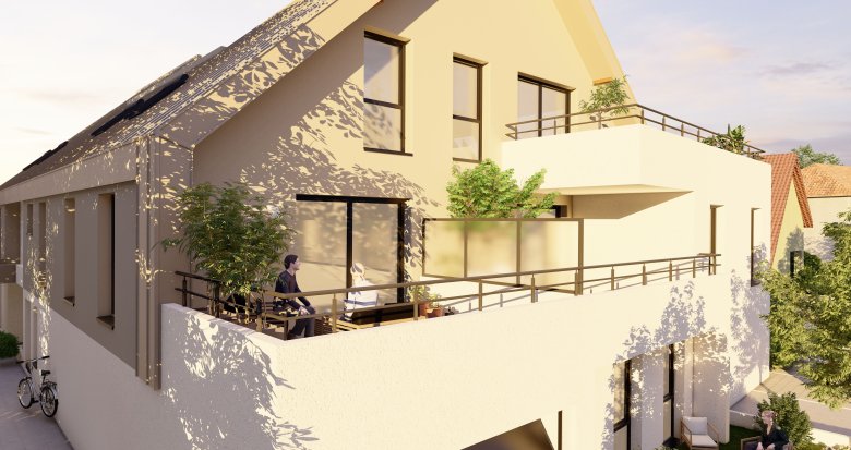 Achat / Vente programme immobilier neuf Oberhoffen-sur-Moder à 10 min de route d’Haguenau (67240) - Réf. 9458