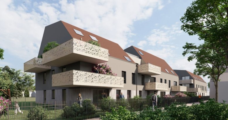 Achat / Vente programme immobilier neuf Souffelweyersheim à moins de 200m du centre-ville (67460) - Réf. 9428